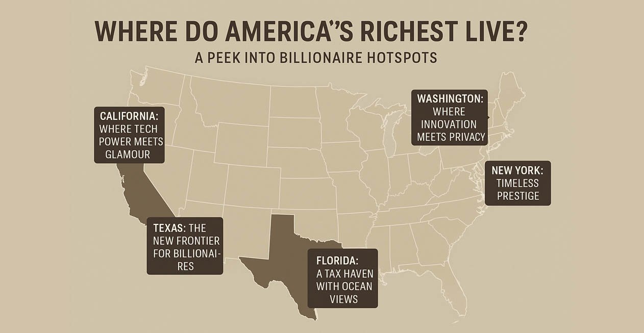 Where do billionaires live in the USA