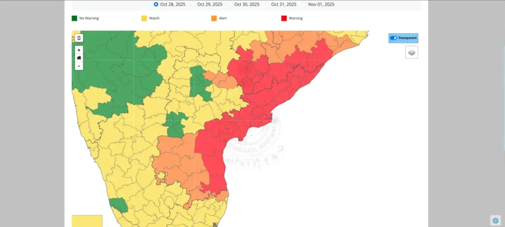 ఆంధ్ర తీరప్రాంతంలో భారీ వర్షం